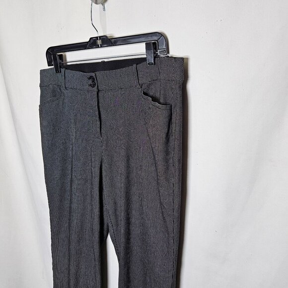 Lane Bryant Womens Dress Pants Size 18 Black White Dots Minimalist Neutral Work - Picture 5 of 10